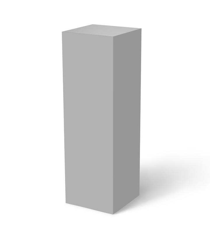 Grey Pedestal, Retail Display Pedestal