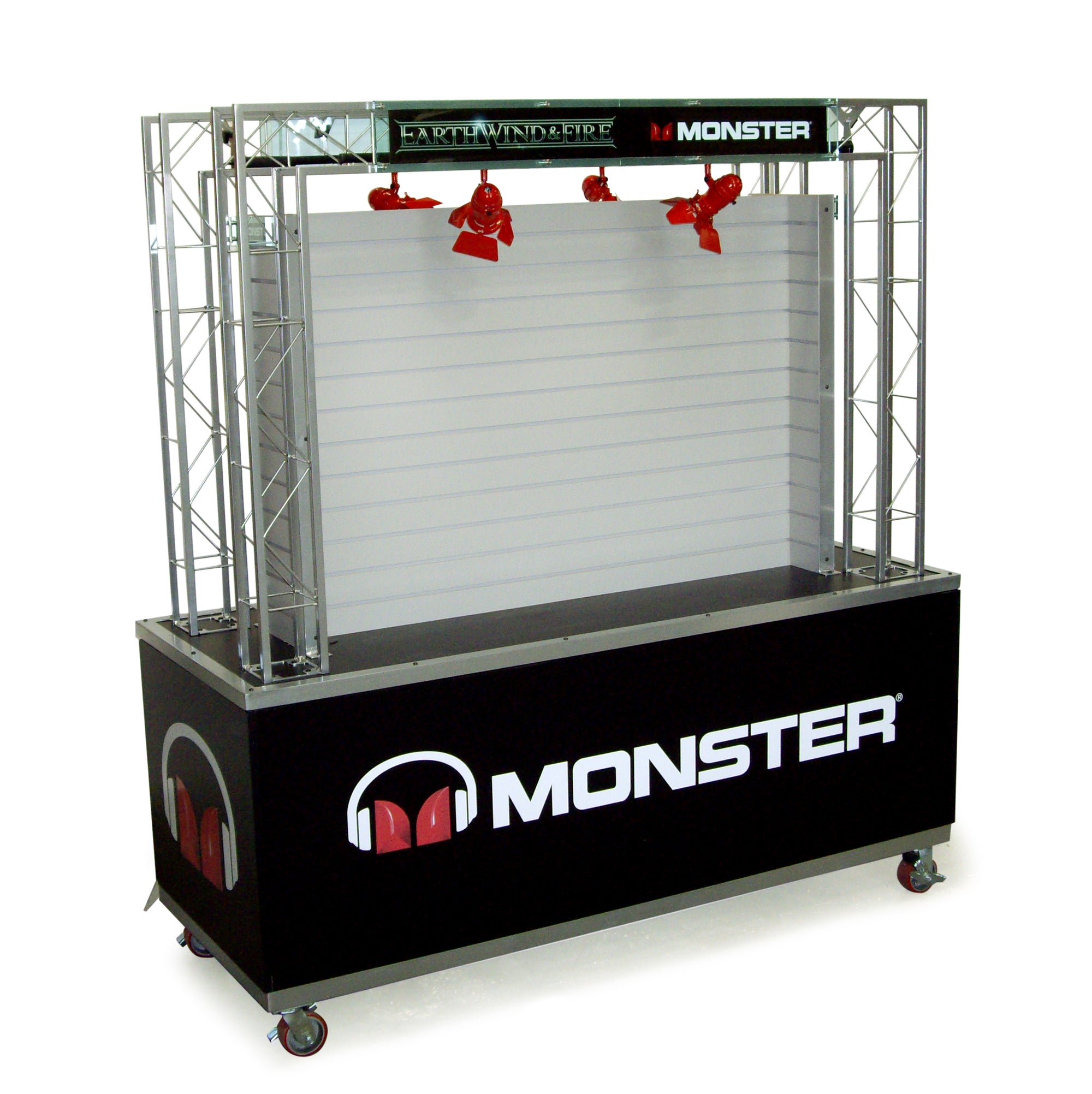 Tradeshow Display with Locking Castor Wheels