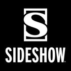 Social Sideshow logo. Vertical. Black and white.