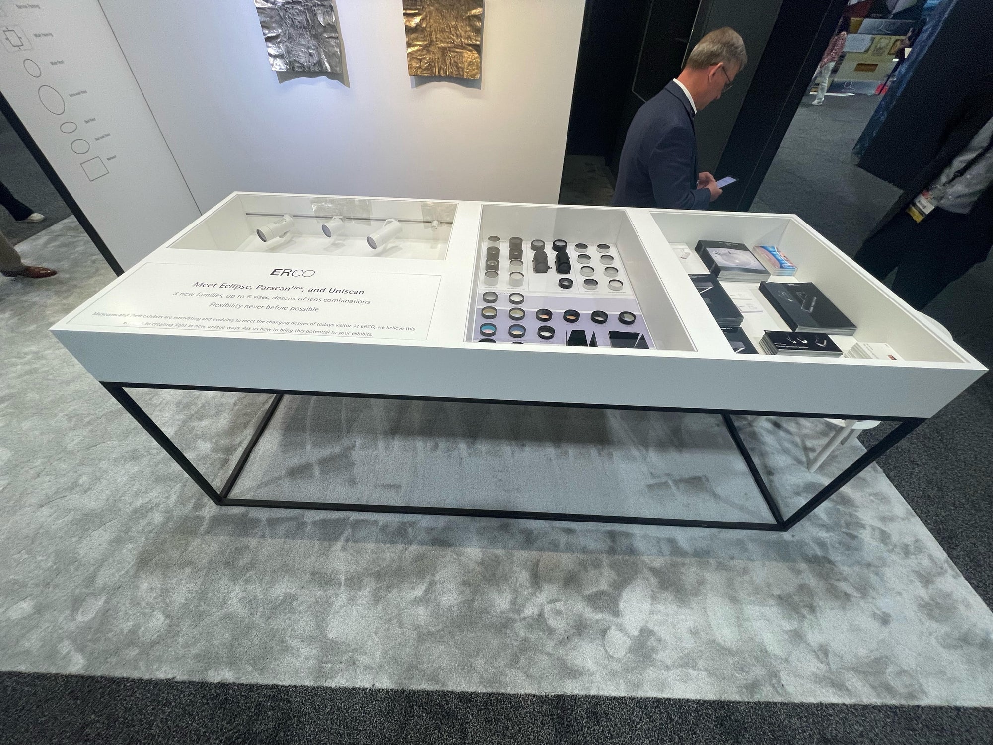 Matte White Laminate Display Table