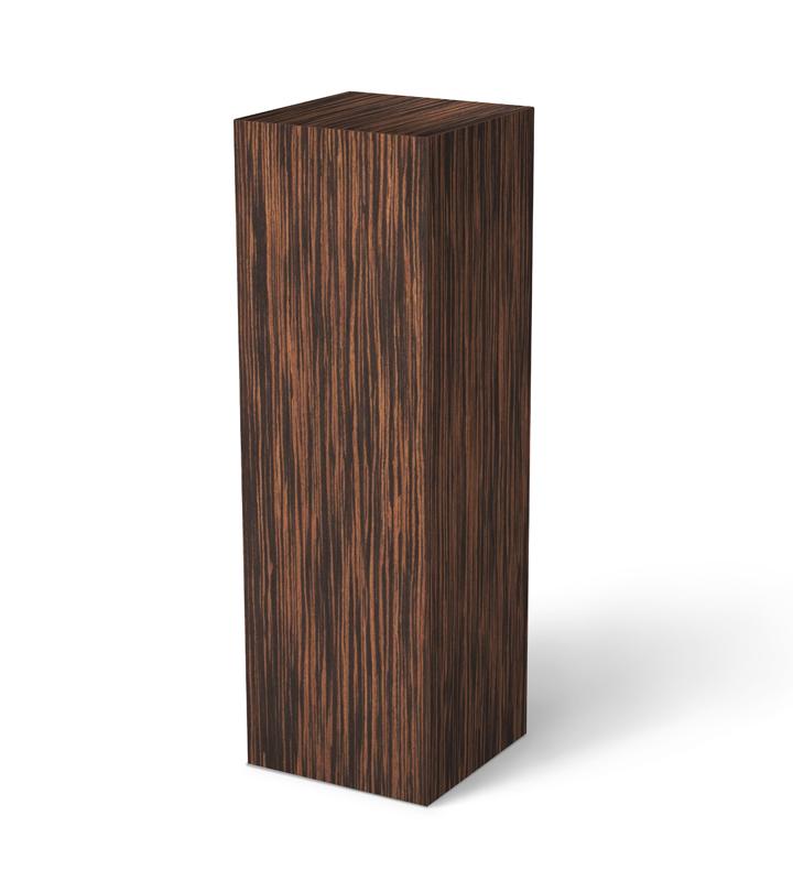 Macassar Ebony Reconstituted Veneer (real wood veneer) 11-1/2" x 11-1/2" 12" – Pedestal Source